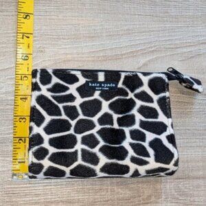 NWOT Kate Spade Giraffe Pattern Faux Fur Clutch